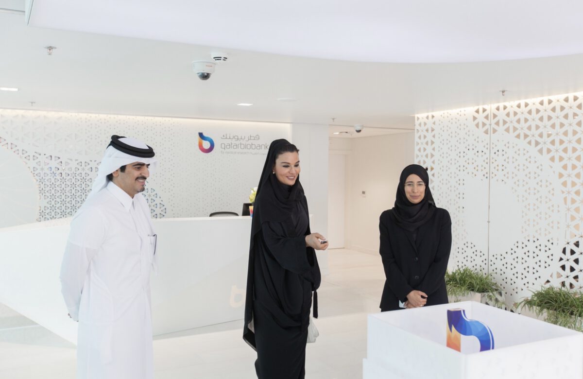Her Highness Sheikha Moza bint Nasser, Chairperson of Qatar Foundation for Education, Science and Community Development (QF), officially opened the Qatar Biobank building in Hamad Medical City.